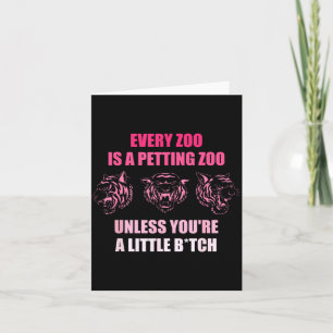 Carte Chaque zoo est un zoo pour caresser à moins que vo