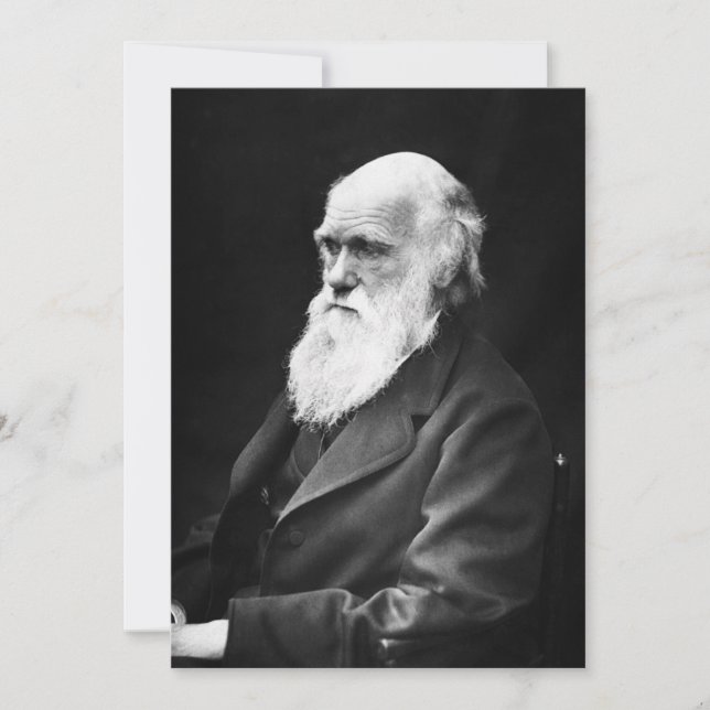 Carte Charles Darwin Portrait (Devant)