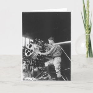 Carte Charles Lindbergh Circa 1927