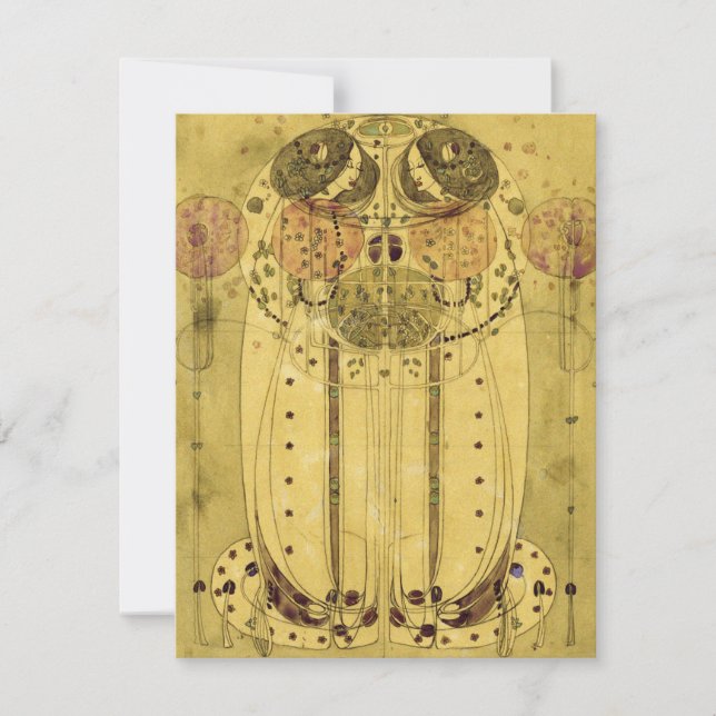 Carte Charles Rennie Mackintosh - La Wassail (Devant)