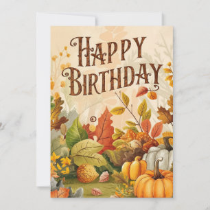 Carte Charmante Bois Rêvé Automne Automne Happy Annivers