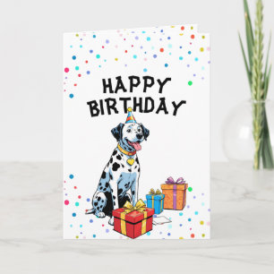 Carte Charmante Dalmatie avec boîtes cadeaux Anniversair