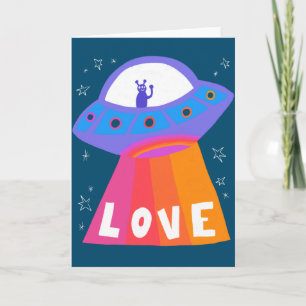 Carte Charming Martian LOVE Saint-Valentin Ami