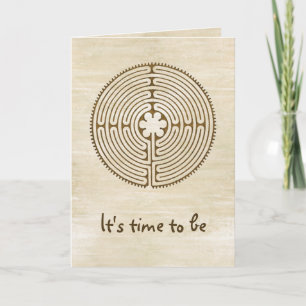 Carte Chartres Labyrinthe - Symbole spirituel Antique 1