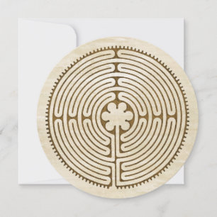 Carte Chartres Labyrinthe - Symbole spirituel Antique 1