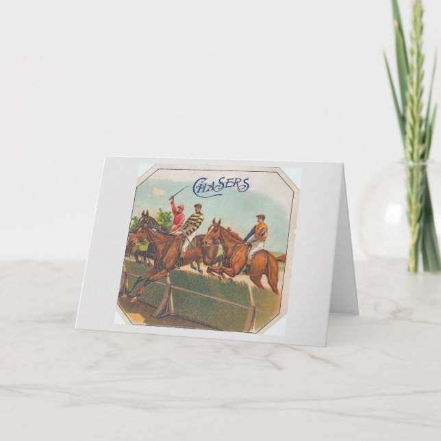 Carte Chasers Vintage Horse Racing (Devant)