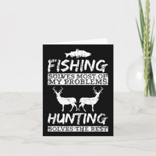 Carte Chasse à la pêche amusante résout le problème Pois