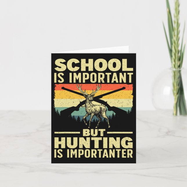 Carte Chasse Amusante Art Pour Garçons Hommes Chasseur C (Devant)