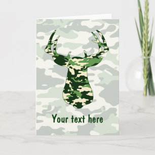 Carte Chasse aux cerfs Camo Buck