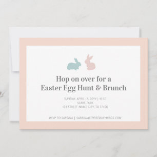 Carte Chasse aux oeufs de Pâques et brunch