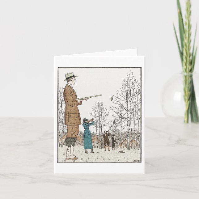 Carte Chasse vintage (Devant)