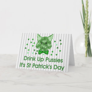 Carte Chat à gratte-ciel de la Saint Patrick