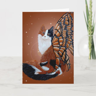 Carte Chat à papillon de Calico