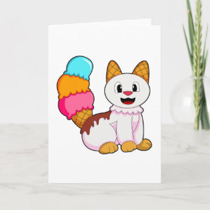 Carte Chat avec Popsicle
