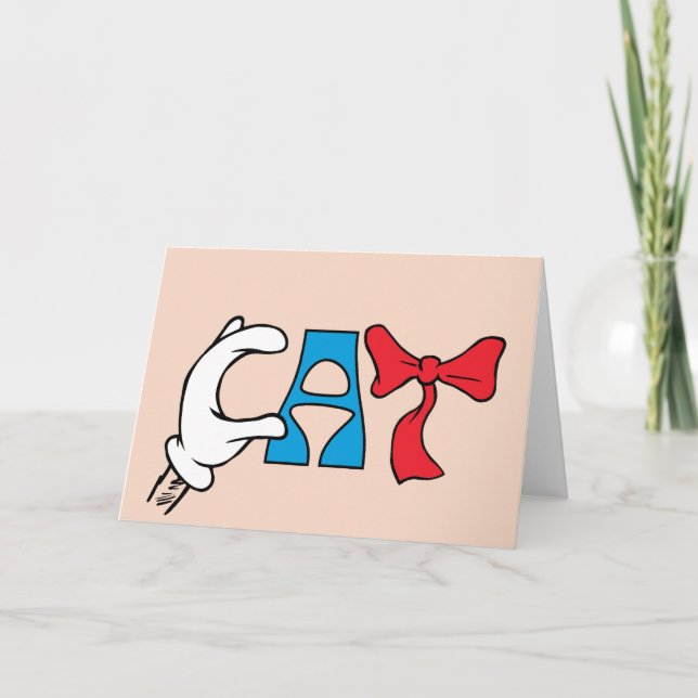 Carte Chat dans le Casquette | Texte de la pièce (Devant)