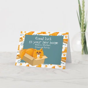 Carte Chat dans une boîte Nouvelle maison