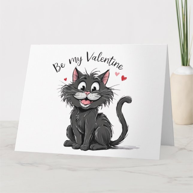 Carte Chat de la Saint-Valentin (Devant)