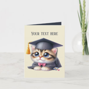 Carte Chat de message Ajouter une graduation