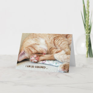 Carte chat de tabby d'anniversaire
