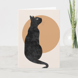 Carte Chat d'Halloween éffrayant