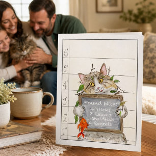 Carte Chat Disparu Trouvé Sain et Sauf Merci