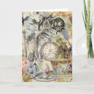 Carte Chat du Cheshire Alice au Pays des Merveilles Clas