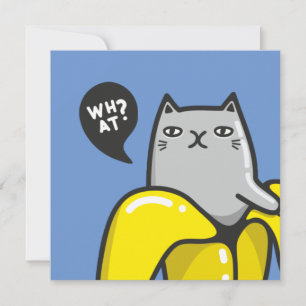 Carte Chat en banane
