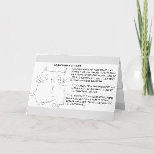 Carte Chat et religion de Schrodinger