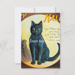 Carte Chat Falln Joyeux Halloween