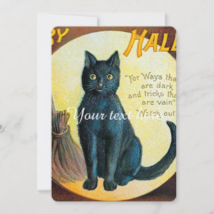 Carte Chat Falln Joyeux Halloween