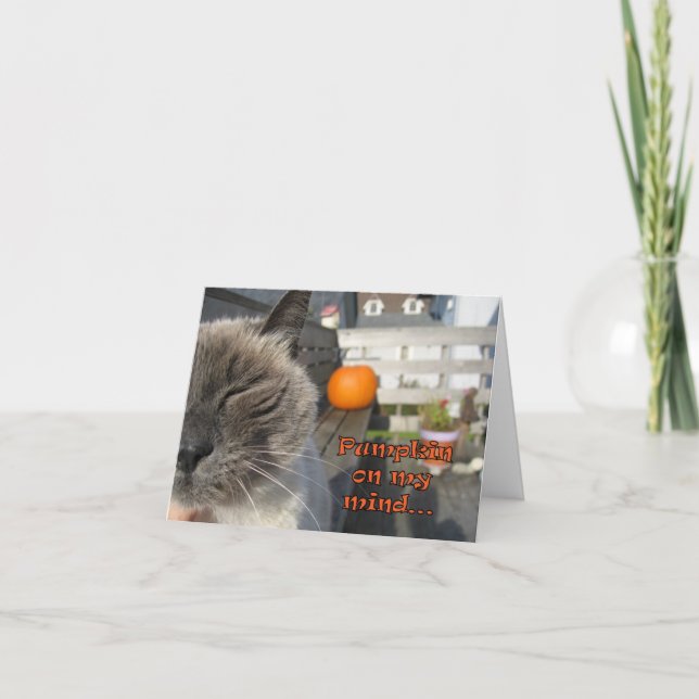 Carte Chat Halloween (Devant)