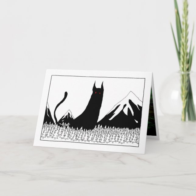 Carte Chat islandais Yule (Devant)