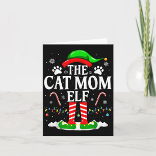 Carte Chat Maman Elf Xmas Drôle Chats Amoureux Noël Ca