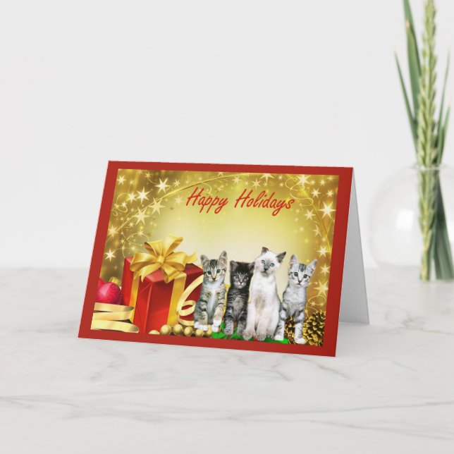 Carte Chat Noël (Devant)