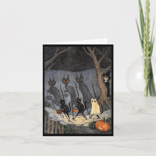 Carte Chat Noir Halloween Hommes Femmes