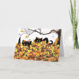 Carte Chat Noir Pékin pour vous souhaiter un Halloween h