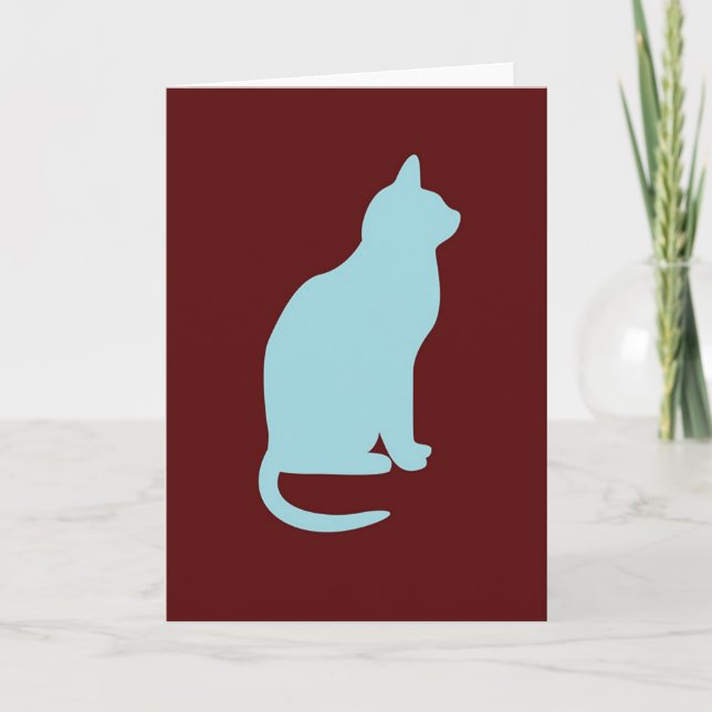 Carte Chat rétro - Vide (Devant)
