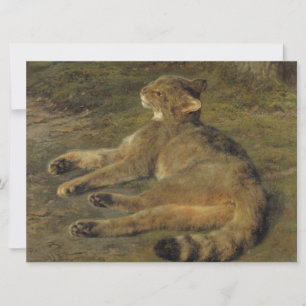 Carte Chat sauvage (par Rosa Bonheur)
