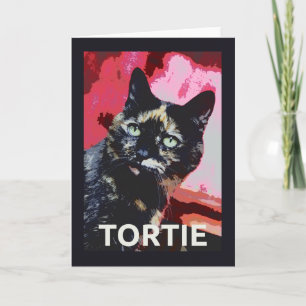 Carte Chat Tortoiseshell TORTIE