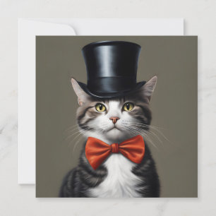 Carte Chat victorien