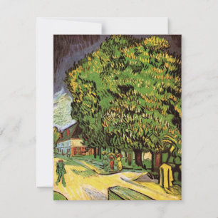Carte Châtaigniers en fleurs par Vincent van Gogh