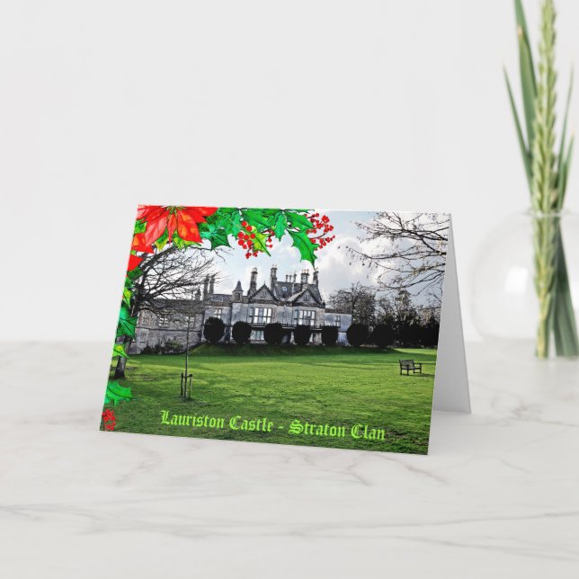 Carte Château de Lauriston du clan Straton écossais (Devant)