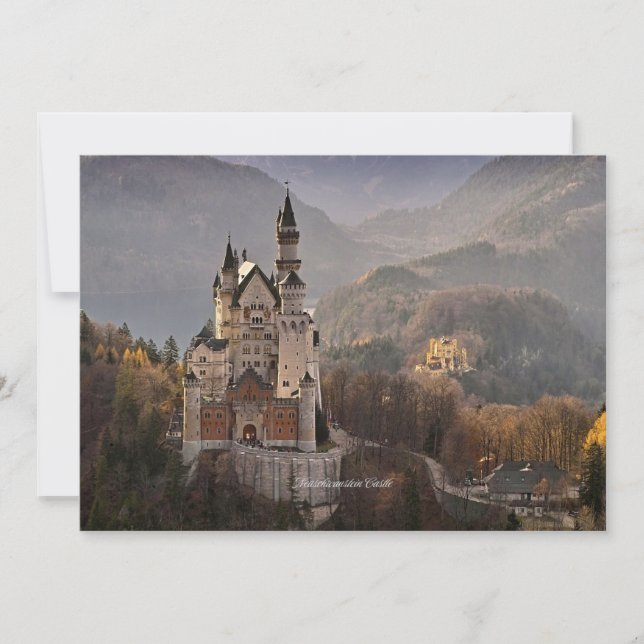 Carte Château de Neuschwanstein, Allemagne (Devant)