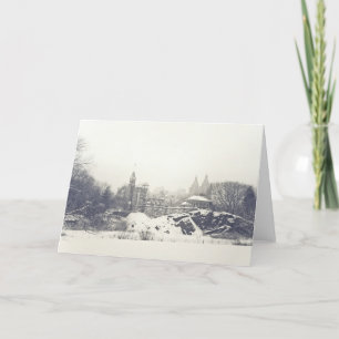 Carte Château du Belvédère en hiver à Central Park