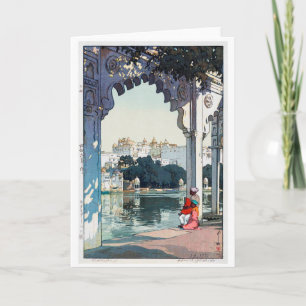 Carte Château d'Udaipur, Inde, Hiroshi Yoshida