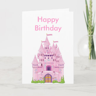 Carte château, Joyeux anniversaire