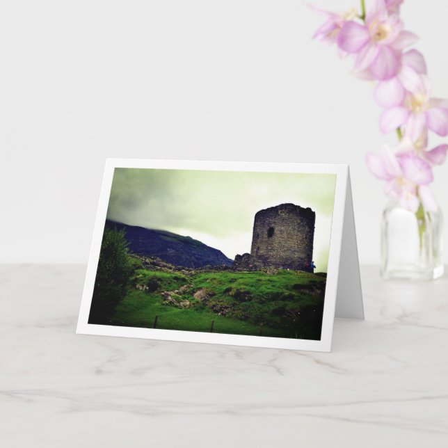Carte Château médiéval de Dolbadarn, Galles du Nord (Orchidée)