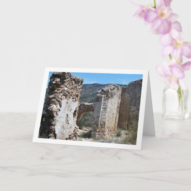 Carte Château Old Domeño, Valence, Espagne, Espagne (Orchidée)