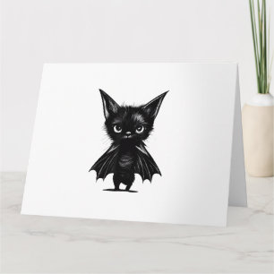 Carte Chaton Noir Grumpy Halloween En Costume De Chat