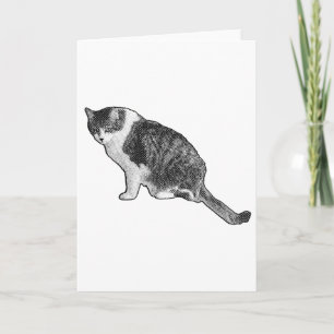 Carte Chaton Similigravure Partageant un Sentiment